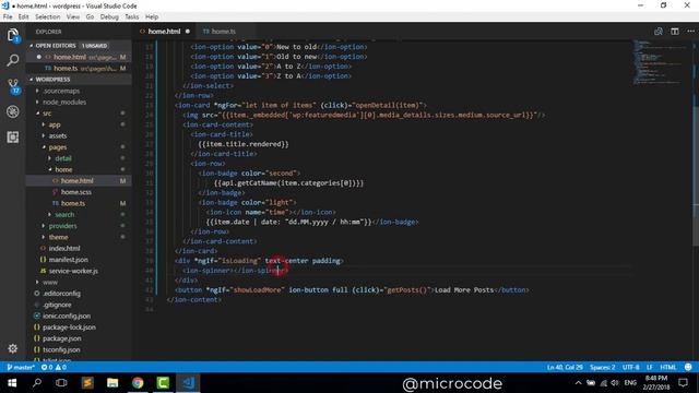 Wordpress Ionic App #14 Scroll load & Pull Refresher смотреть онлайн