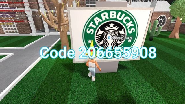 Starbucks decal ID code roblox bloxburg смотреть онлайн