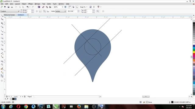 How To Make Google Map Icon | CorelDraw x7 | Photoshop Software. смотреть онлайн