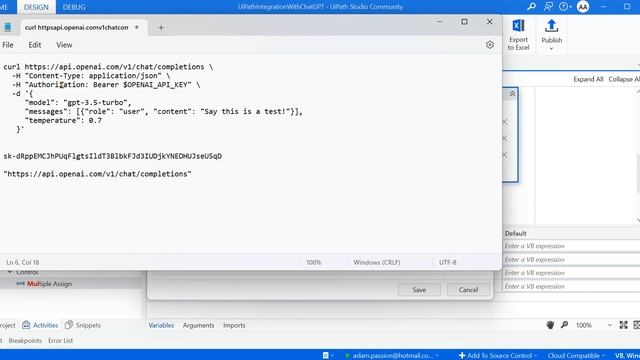 UiPath integration with ChatGPT 3.5 | OpenAI | ChatGPT смотреть онлайн