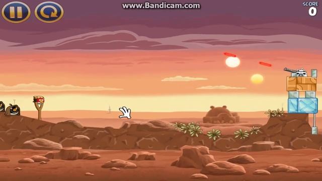 Angry Birds Star Wars PC Gameplay Levels 1-10 + bonus level 1 try=FAIL. смотреть онлайн