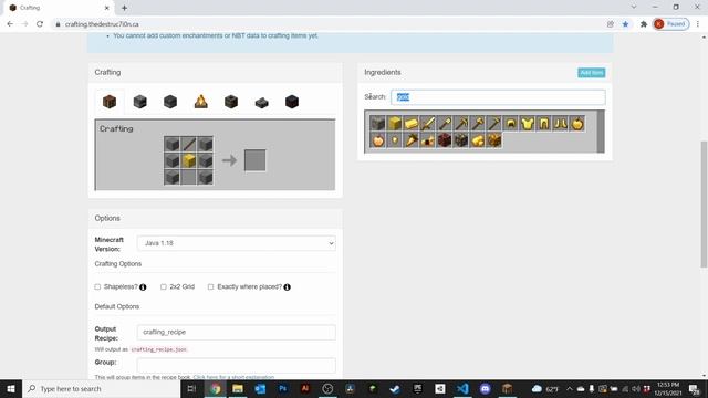 How to Create Custom Crafting Recipes in Minecraft смотреть онлайн