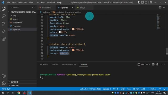 Маска для ввода телефона на JS / Плагин IMask.js смотреть онлайн