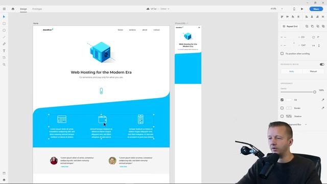 Responsive Web Design Tutorial in Adobe XD смотреть онлайн