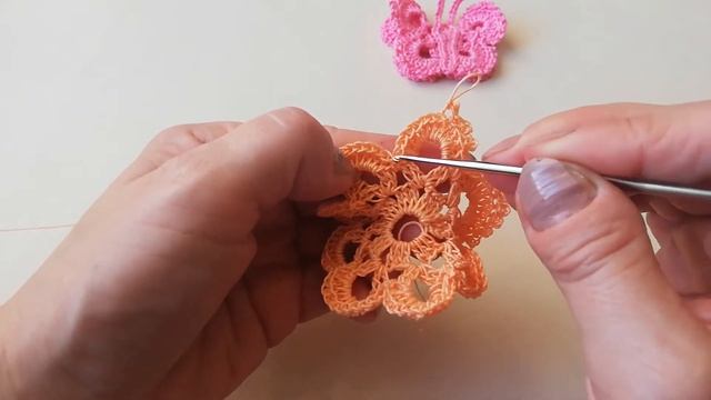 Красивая бабочка связанная крючком. Подробный мастер-класс. смотреть онлайн