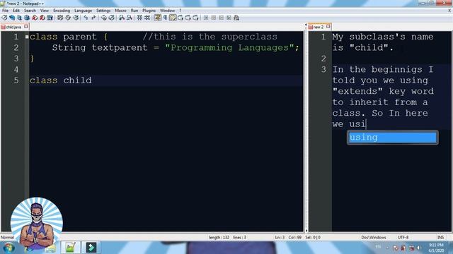 JAVA Inheritance(Super Classes & Sub Classes) [JAVA Basics-Episode #08] смотреть онлайн