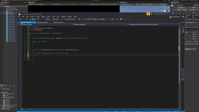 Unity3D Video Game Development - Making an Asteroids Game Part 6 - Asteroid Manager смотреть онлайн