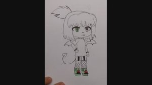 Как нарисовать персонажа из gacha life \\ гача лайф арт
