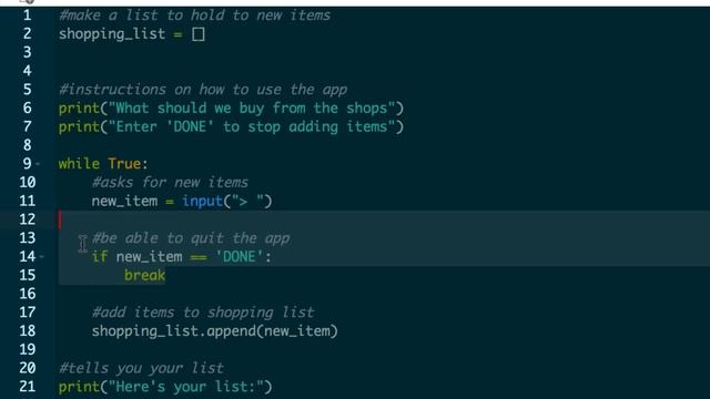 How to make a shopping list app in python. смотреть онлайн