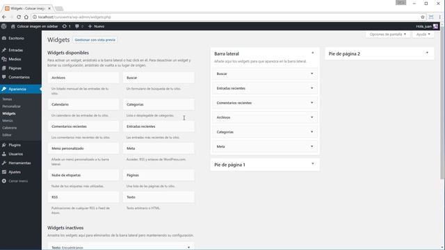 Colocar una imagen o código html en un widget de la barra lateral o pie de página de WordPress смотреть онлайн