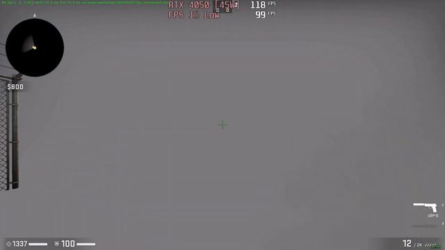 ? NVIDIA GeForce RTX 4050 [Laptop, 45W] - CS:GO Gameplay Benchmarks (1080p)