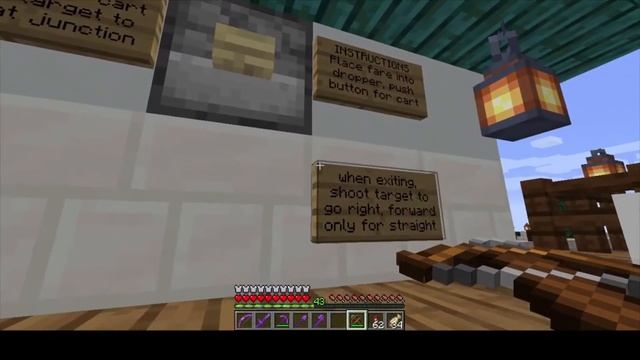 Minecraft Railway Stops using Target Blocks (1.16.4 Java, vanilla edition) смотреть онлайн