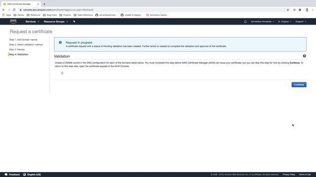 #9 - Using The Amazon Certificate Manager  To Issue An SSL Certification