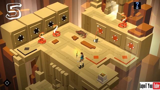Lara Croft Go на русском. Уровень 4 