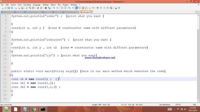 Constructor overloading in java смотреть онлайн