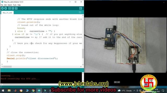 Display of GPS Data on Google Map using (SIM28M GPS RECEIVER) on Web Server Using ESP32. смотреть онлайн