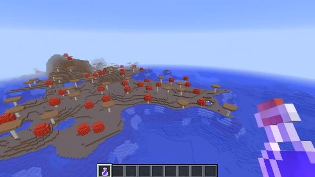 Minecraft seed 1.8.6 Amazing Mushroom island spawn Ocean Temple смотреть онлайн