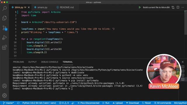 Control Arduino with Python using Firmata / PyFirmata смотреть онлайн