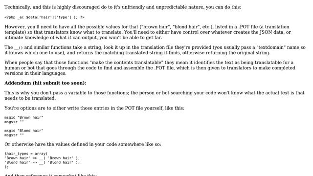 Wordpress: How to syntax Json output for translation? смотреть онлайн