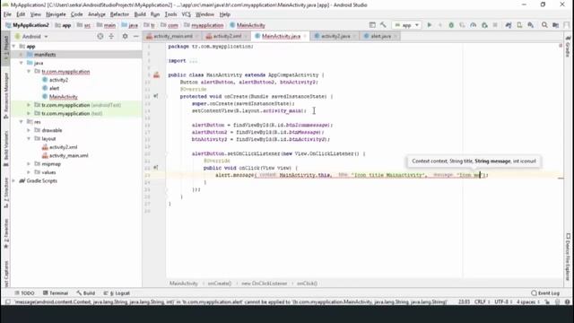 Android Studio AlertDialog (Messagebox) - Activity - Intent - Button implements View.OnClickListene смотреть онлайн