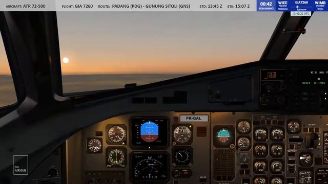 Flight Simulator X | Padang - Gunung Sitoli | Wisata Keliling Indonesia 2021 | ATR 72-500 смотреть онлайн