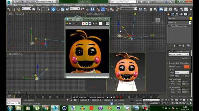 FNaF Modeling Tips #1 Toy Chica Lighting! смотреть онлайн