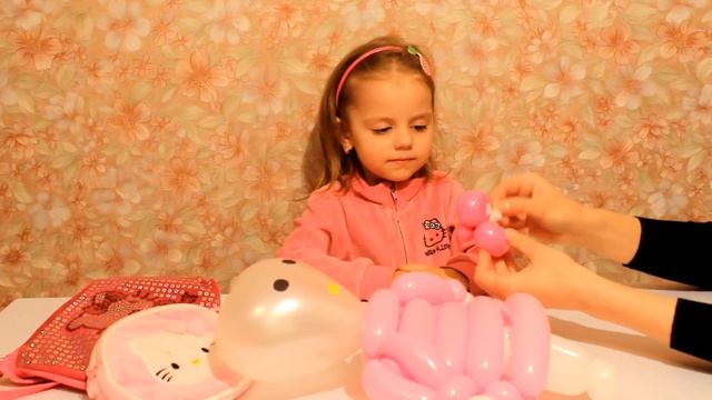 Хелло Китти из воздушных шаров Сумки Сюрпризы Hello Kitty of balloons смотреть онлайн