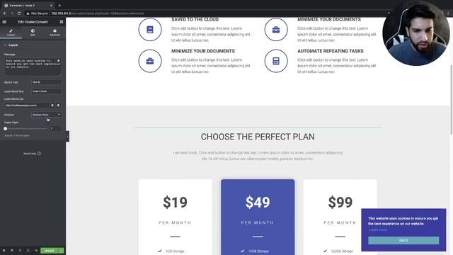 How To Make A Cookie Consent Bar Using Elementor For Free смотреть онлайн