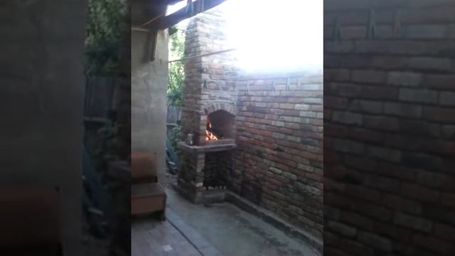 Стена и камин из беушного кирпича смотреть онлайн