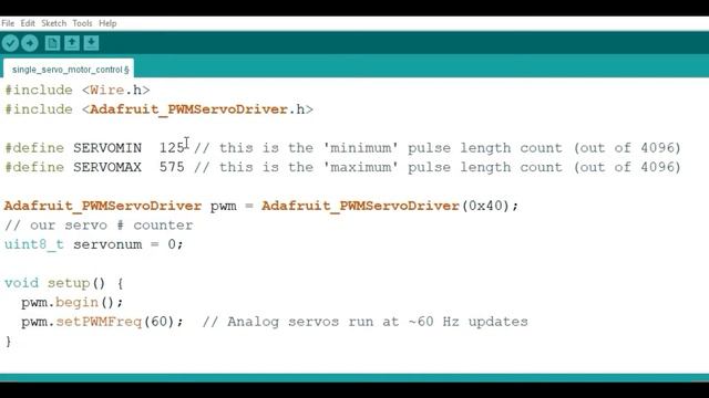 PCA9685 16-Channel 12-Bit PWM Servo Motor Driver with Arduino. смотреть онлайн