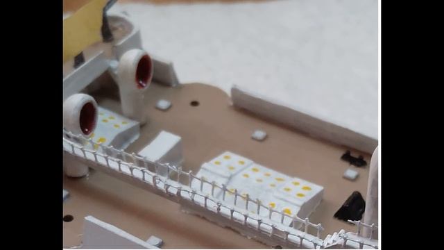 Крейсер Аврора Огонек 1:400. Часть 3. Постройка, подставка и надстройки. Сruiser «Aurora» смотреть онлайн