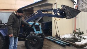 Самодельный погрузчик.Обзор КУНа.