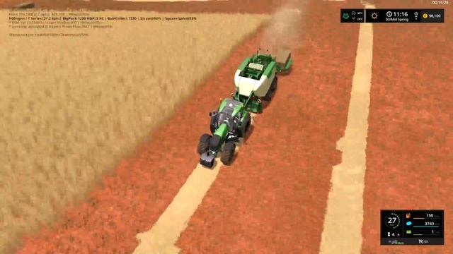 FS17 Platinum Edition Timelapse 7 (Estancia Lapacho) - Wheat harvest and straw bales! смотреть онлайн