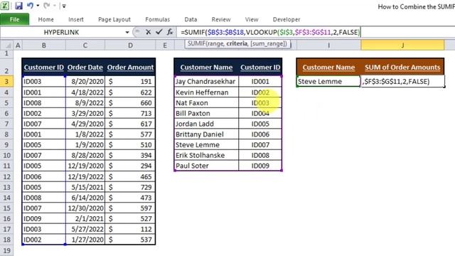 How to Combine the SUMIF and VLOOKUP Functions in Excel смотреть онлайн