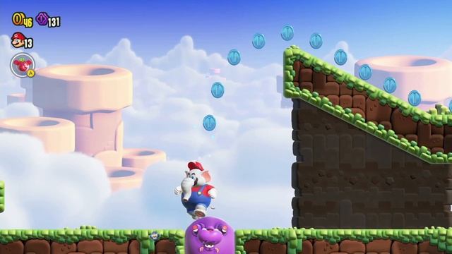 Super Mario Bros. Wonder - НОВЫЙ СУПЕР МАРИО СЛОН СНОСИТ КРЫШУ смотреть онлайн
