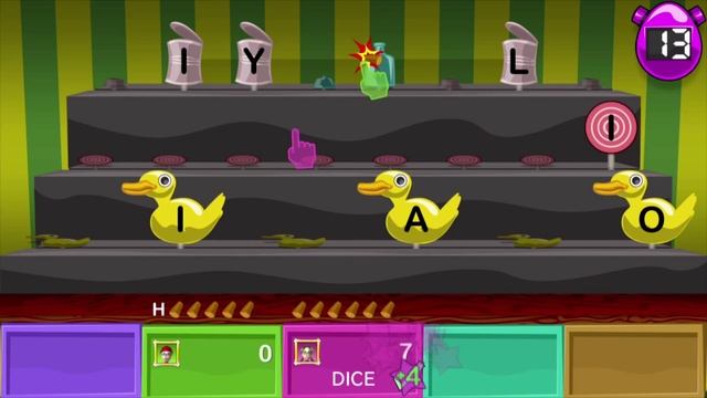 Word Party™ for Wii U - Shooting Gallery minigame смотреть онлайн