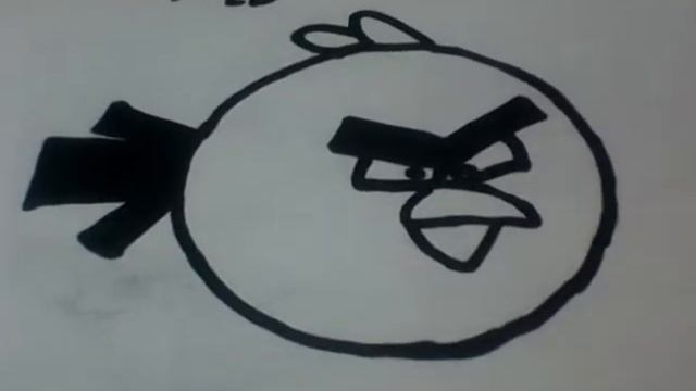 Как нарисовать птичку "RED" из Angry Birds смотреть онлайн