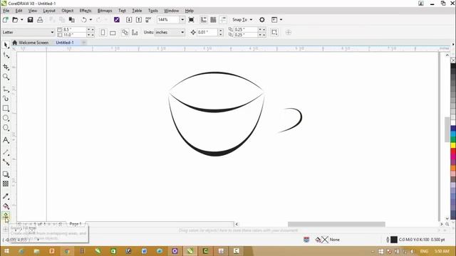 Corel Draw X8 Tutorials - Simple Logo Designing смотреть онлайн