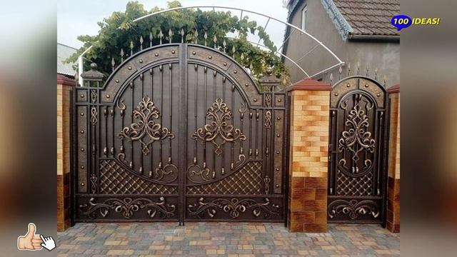 40 beautiful wrought iron gates! Entrance gate design ideas! смотреть онлайн