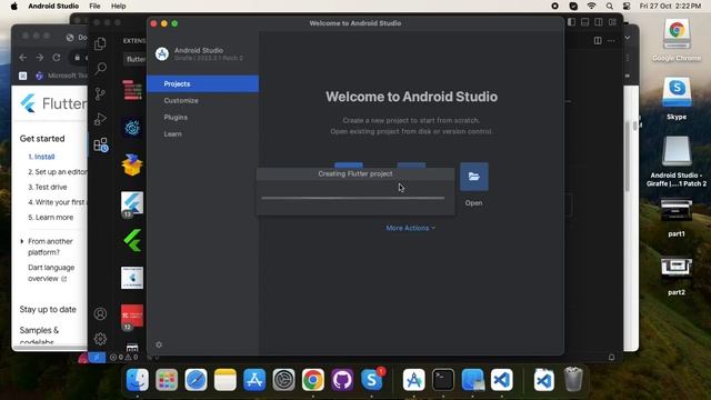 Install Flutter on Mac ( M1/ M2) | Android Studio and VS code | Xcode Simulator смотреть онлайн