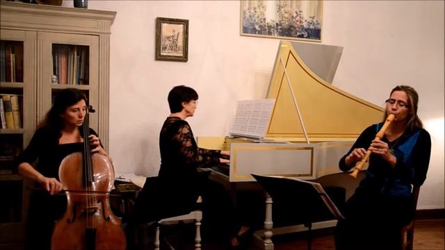 J. S. Bach : sonate pour flûte et basse continue BWV 1034 - andante смотреть онлайн