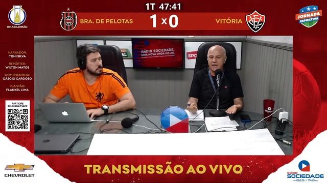Brasil De Pelotas 1 X 0 Vitória - Brasileirão Série B - Rádio Sociedade