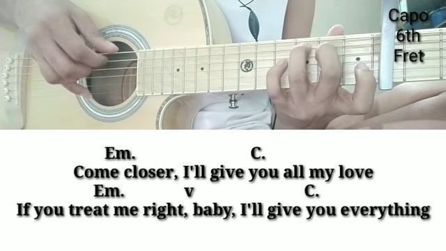 Trevor Daniel - Blackbear - Falling - Guitar Chords tutorial Plucking And strumming with lyrics. смотреть онлайн