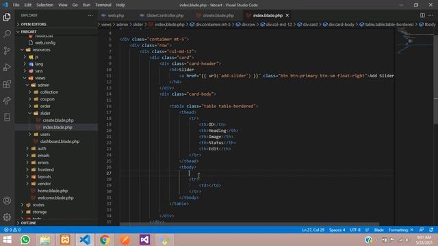 Laravel Ecom Part-57: How to make dynamic slider/carousel with CRUD in laravel 5.8 смотреть онлайн