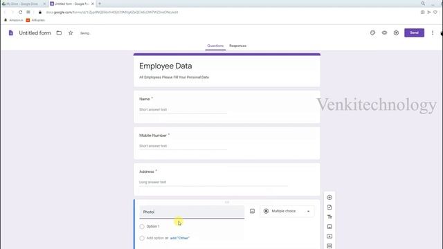 How to Create Google Form Telugu || Latest Google Forms || Venkitechnology смотреть онлайн