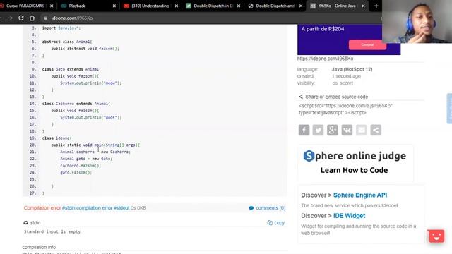 P1 paradigmas - DOUBLE DISPATCH (single dispatch e visitor pattern) смотреть онлайн