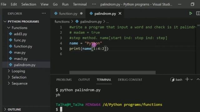 Find whether String is Palindrome or not. Python. Tutorial 27 смотреть онлайн