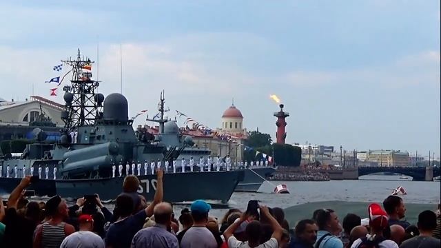 Парад ВМФ в Санкт Петербурге 2019 год. смотреть онлайн