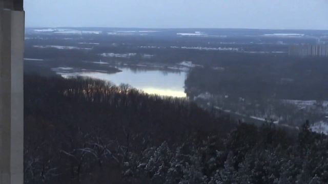 уфа закат солнца.вид с высоты.снегопад .река белая затон. лес за городом 16 11 2022. природа погода смотреть онлайн