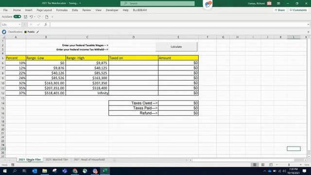 Income Tax Calculator in MS Excel смотреть онлайн